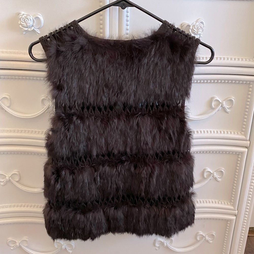 BCBG MaxAzria Rabbit Fur Vest - Picture 4 of 8